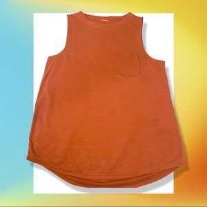 🍁BURNT ORANGE🍁 Tank Top with Front Pocket